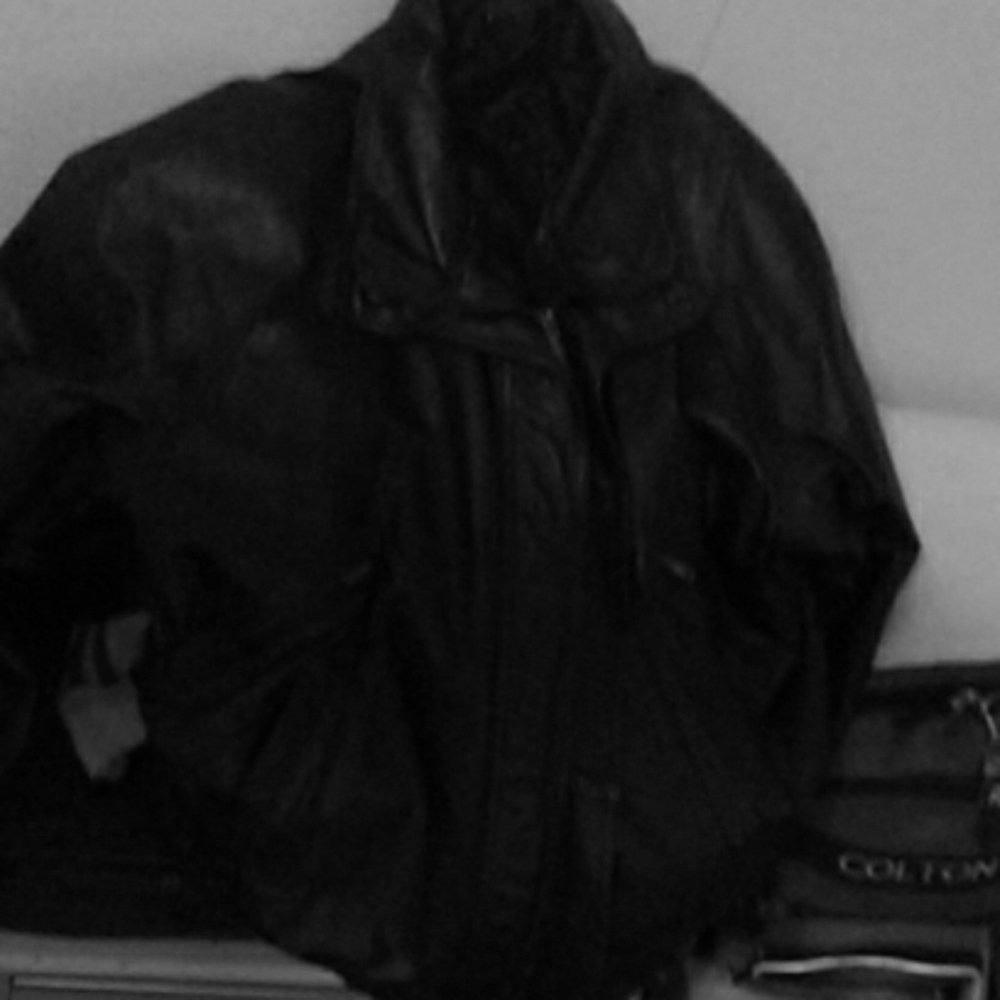 Pierre card in mens vest,phase two leather jacket.